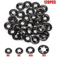 thumbnail image 1 of 120 Uds M6/m8/m10/m12 arandela Starlock de Metal arandela de bloqueo a presión tuerca de estrella Kit surtido LingWen 8390606995759, 1 of 1