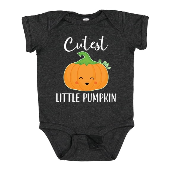 Inktastic Halloween Cutest Little Pumpkin Boys or Girls Baby Bodysuit