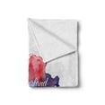 thumbnail image 2 of Switzerland Soft Flannel Fleece Throw Blanket, Travel Around the World Theme Map with Polygonal Style Elements, Cozy Plush for Indoor and Outdoor Use, 70" x 90", Indigo Vermilion, by Ambesonne, 2 of 6