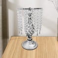 thumbnail image 4 of Candelabro de cristal BLESIY Portavelas de pilar Plata 40cm D, 4 of 8