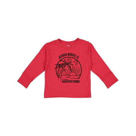 

Inktastic Summer Vacation Mode Jensen Beach Florida Gift Toddler Boy or Toddler Girl Long Sleeve T-Shirt