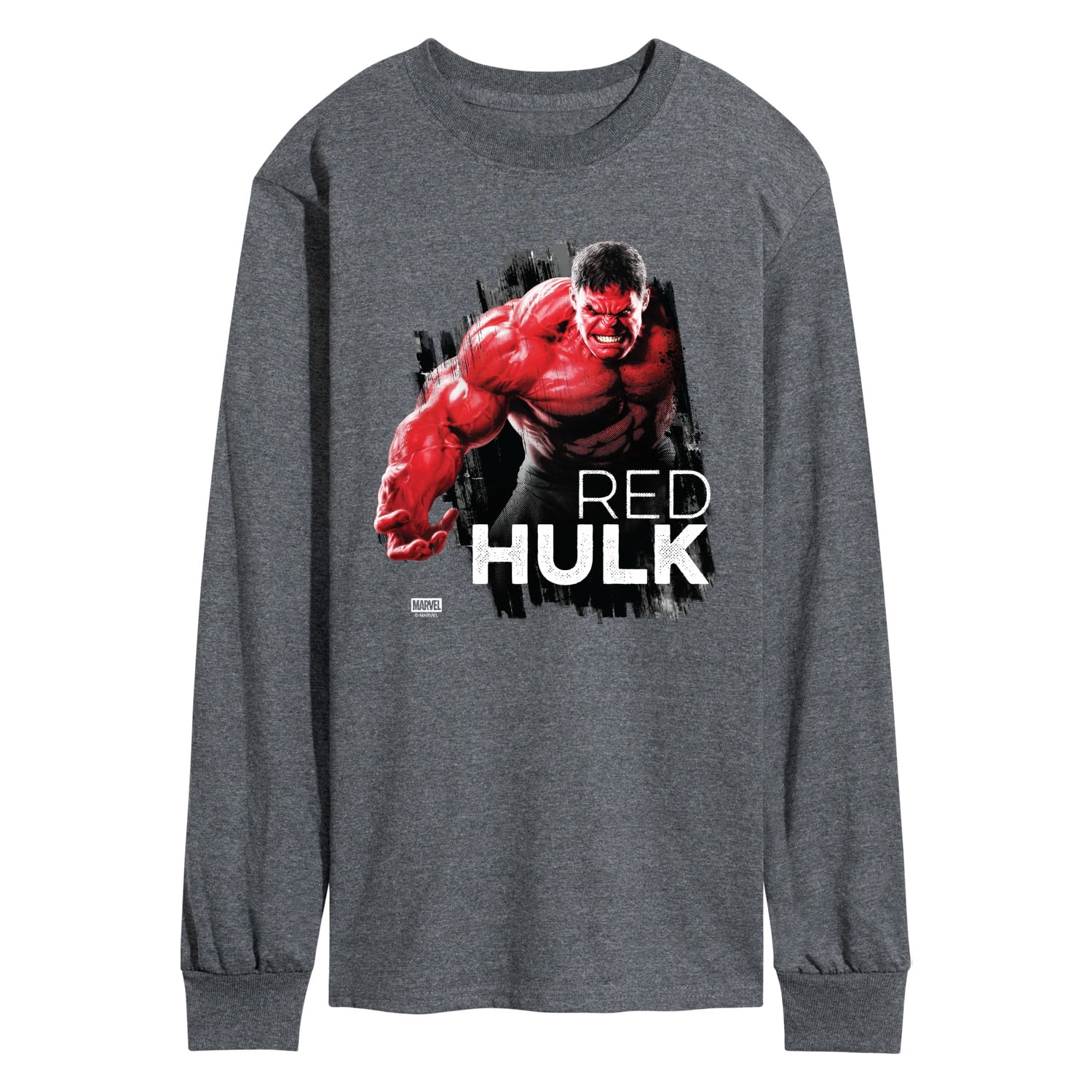 Marvel - Red Hulk - Men s Long Sleeve Graphic T-Shirt