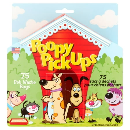 Poopy Pickups Pet Waste Bags, 75 count