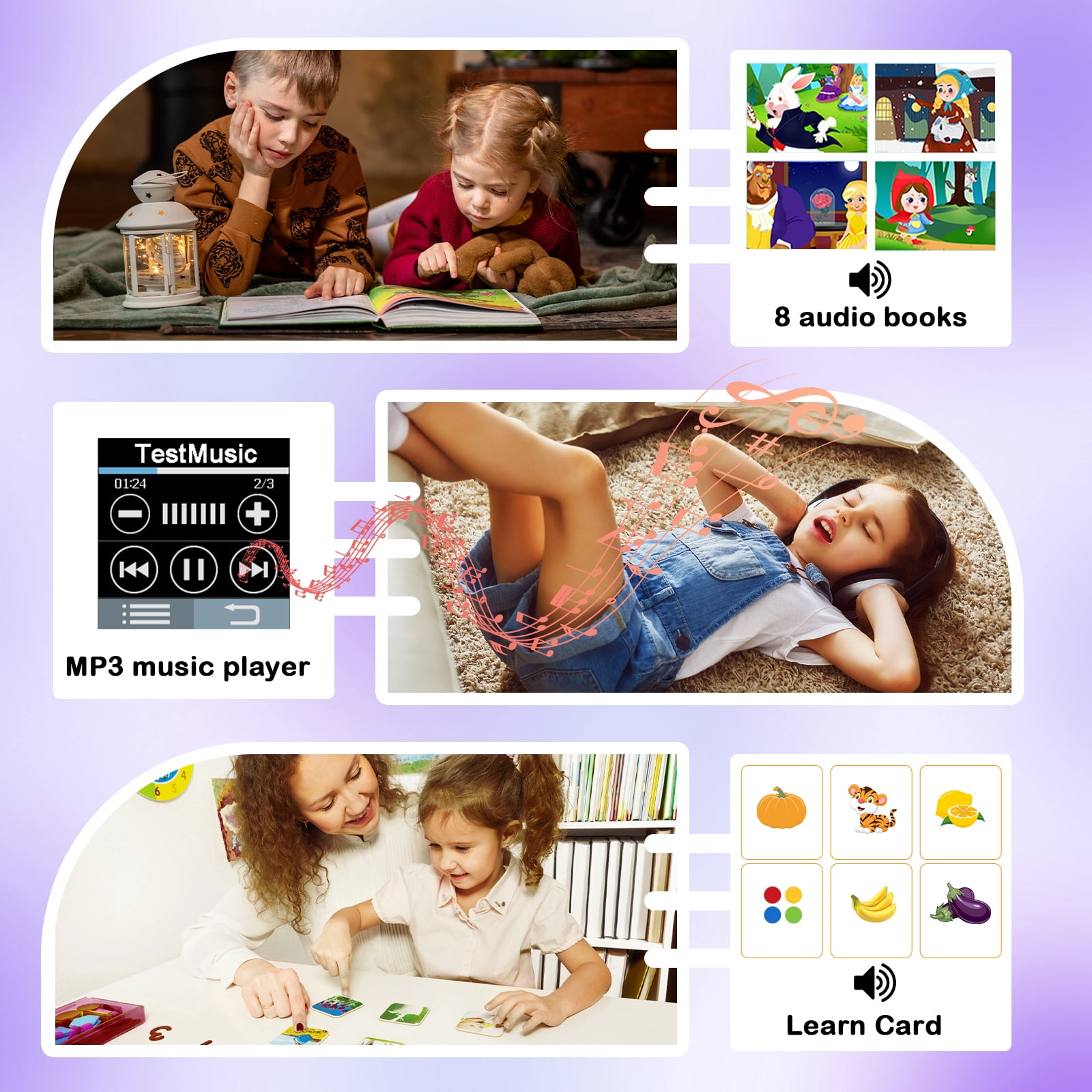 PTHTECHUS Smart Watch for Kids Toys Smartwatches for Boys and Girls with 22 Games HD Camera Video Music Player Pedometer Study Cards Audiostory Habit Tracking Gift for 4-14 Ys