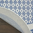 thumbnail image 6 of Nourison Whimsicle Modern Moroccan Ivory Blue 8' x round Area Rug, (8' Round), 6 of 9