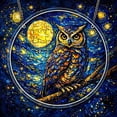 thumbnail image 5 of AZXY Owl Acrylic Suncatcher Window Hanging, 7.87 Inch Stained Glass Art Ornament, Crystal Sun Catcher Indoor Outdoor Garden Patio Wall Decor Gift, 5 of 6