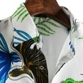 thumbnail image 5 of Njoeus Men'S Hawaiian Shirt Short Sleeves Summer Beach Printed Shirts Tops Blouse T Shirts（Big & Tall Size), 5 of 9