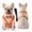 Orange, variant on Dog Tuxedo with Chest Strap and Leash, Pet Suit Set for Small Medium Dog Formal Occasion Dress Up Festival Party Photo Prop Dark Blue S