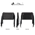 thumbnail image 6 of Montana West Western Purse for Women Stylish Crossbody Bag Versatile Wristlet Clutch Purse, Black, 6 of 7