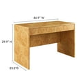 thumbnail image 4 of Hudson 2-Drawer Burl Wood Desk, 4 of 9