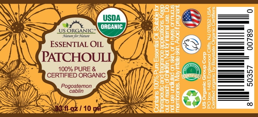 US Organic Patchouli Essential Oil, 100% Pure Certified USDA Organic
