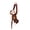 Brown, variant on Hanging Long Arm Monkey Plush Toy with Suction Cup, 17.7 Inch Soft Plush Wind-Braving Car Exterior Ornament and Window Interior Vehicle Accessory Decor Gift for Auto Pink
