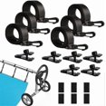 thumbnail image 2 of Solar cover set with sturdy straps and clips for large indoor pools and secure locking., 2 of 5