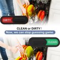 thumbnail image 3 of WRITWAA Dishwasher Clean Dirty Sign Oval Black Acrylic ABS for Families Kitchen Use 1Set, 3 of 8