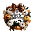 thumbnail image 1 of COM1950s Décorations d'Halloween Extérieures, Décorations d'Halloween Intérieures, Couronne de Citrouille Crâne Personne Acrylique Disque Rond Ornement Suspendu Coloré Décoration de Fenêtre Porche, 1 of 5