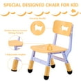 thumbnail image 4 of Kids Table & Chairs Set (2 Chairs), Height Adjustable Toddler Table and Chair Set for Kids Ages 3-8 with Graffiti Desktop, Learning & Art Activity Desk for Classroom, Home, Daycare, 4 of 7
