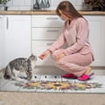 thumbnail image 4 of Kitchen Rugs and Mats Non Skid Washable Sunflower Wood Garland Kitchen Mat and Rug Set,Floor Cushion Waterproof Rug,Rubber Backed Area Rugs for Kitchen Laundry, 4 of 7