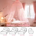 thumbnail image 2 of Pink Bed Canopy for Girls with Glowing Stars Premium Canopy Bed Curtains Fits Single, Twin, Full, Queen Size Kids Bed, Princess Netting Room Decor, Ceiling Tent to Cover Toddler, Canopy for Bed, 2 of 7