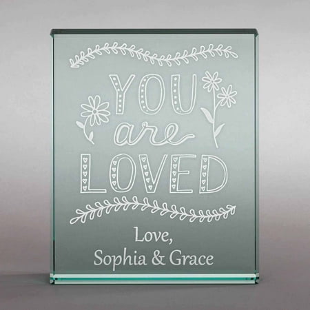 Personalized You Are Loved 4" x 5" Keepsake