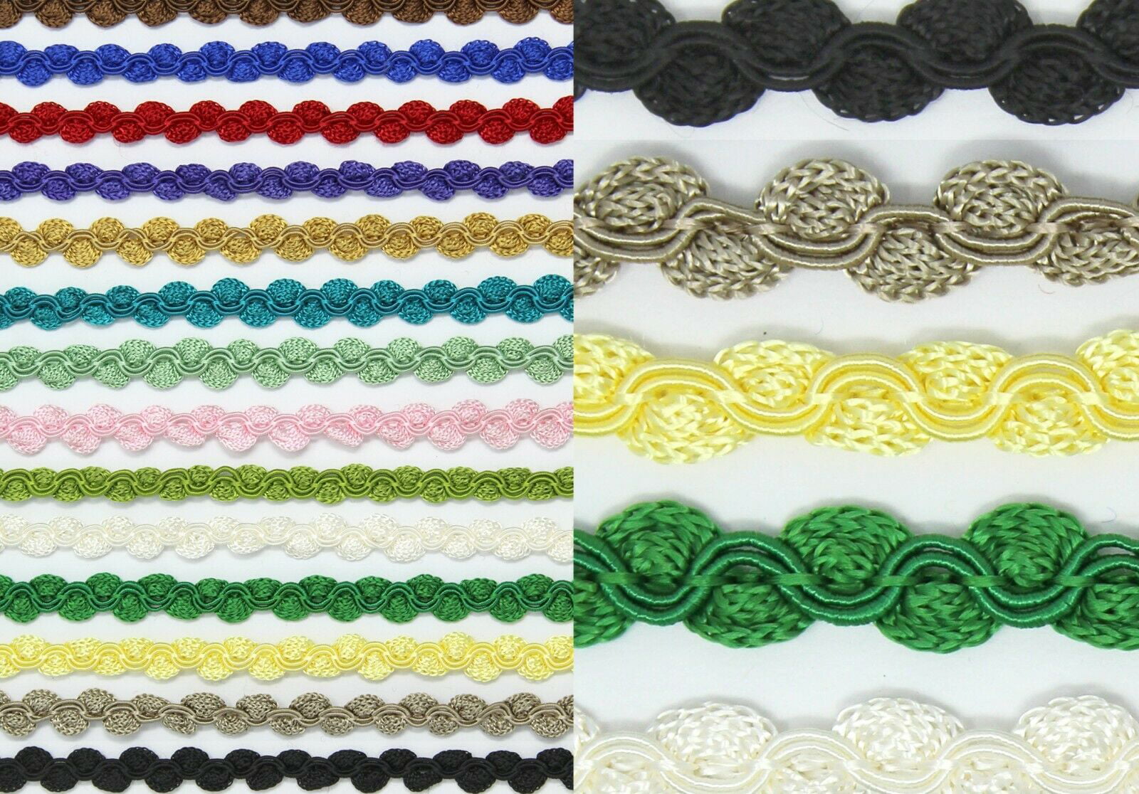 10 Continuous Yards 1 ScrollS Sequin Trimming Silver Many Colors Available!