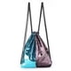 thumbnail image 2 of Mochila con cordón Paquete de lentejuelas de piel sintética para mujer Bolsa de almacenamiento para deportes al aire libre, Azul Rosa Scienceny AP001152-07B, 2 of 7