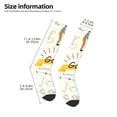 thumbnail image 2 of Daiia Sports Socks Golf Icons And Golfer Printed Novelty Crew Socks for Men Women Knee High Socks Cotton Socks Soft & Breathable Support Unisex Socks, 2 of 9