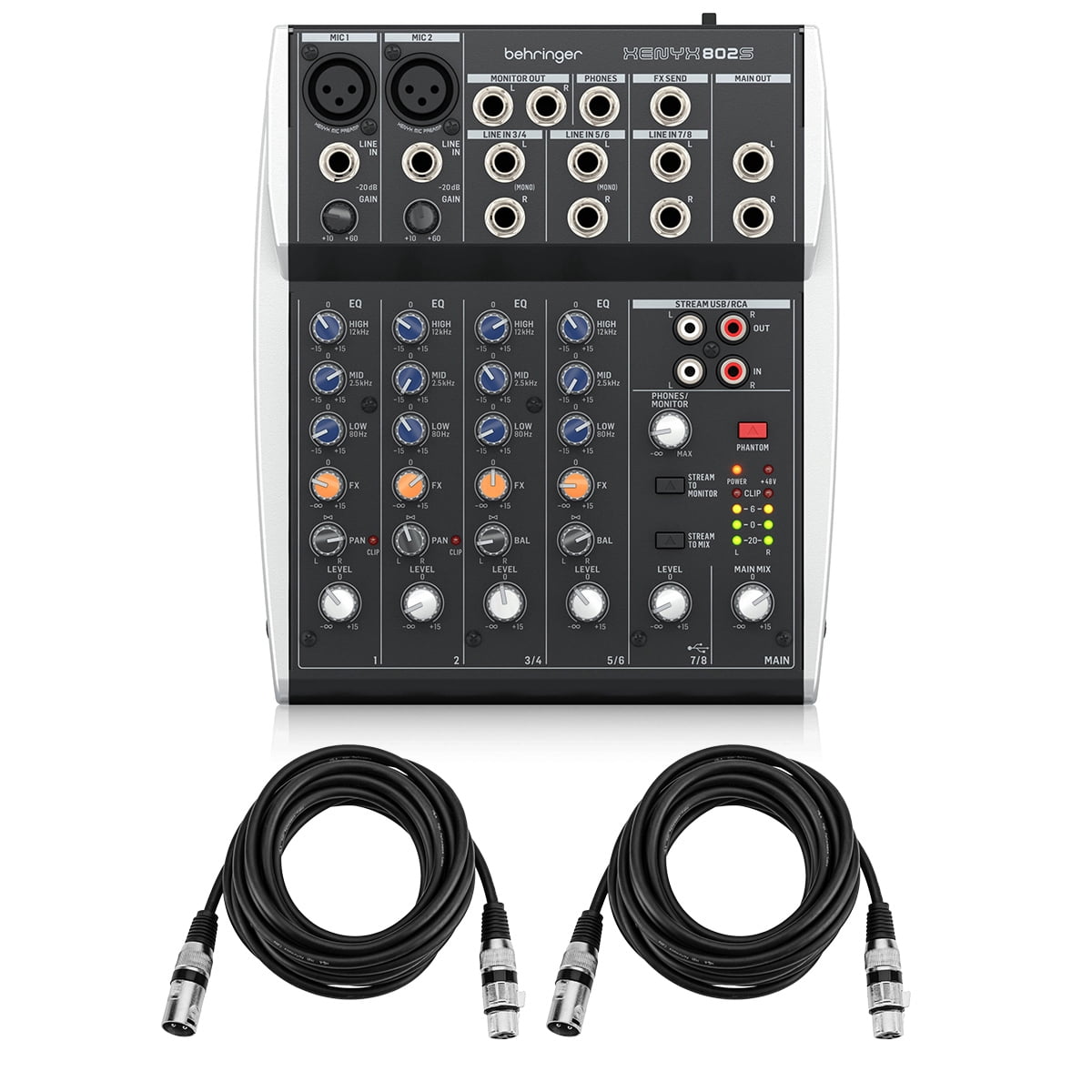 Behringer PMP500MP3 500W 8-Ch Ultra-Compact Powered Mixer w/XLR