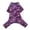 Purple, variant on Halloween Four-Legged Dog Pajamas, Cartoon Pumpkin Skeleton Print Stretch Velvet Pet Hoodie, Warm Full Coverage Cosplay Outfit, Holiday PJs for Small Medium Large Dogs Autumn Cold Weather