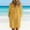 Style1-Yellow dresses for women, variant on Womens V Neck Short Sleeve Dress Mesh Insert Cutout Shoulder Tie Waist A Line Midi Sundress for Summer Coffee M