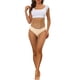 thumbnail image 2 of INSPIRAR CHIC Panties de Mujer para el Día de la Madre, Corte Bajo, Sin Costuras, de Seda de Hielo, Talla XL, Beige, 2 of 4