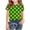 A91 Green, variant on Xdegoge Toddler Girls Short Sleeve T Shirts Casual Basic Polka Dot Print Tops Soft Breathable Summer Playwear Kids Comfy Stretchy Crewneck Daily Activewear Outfits