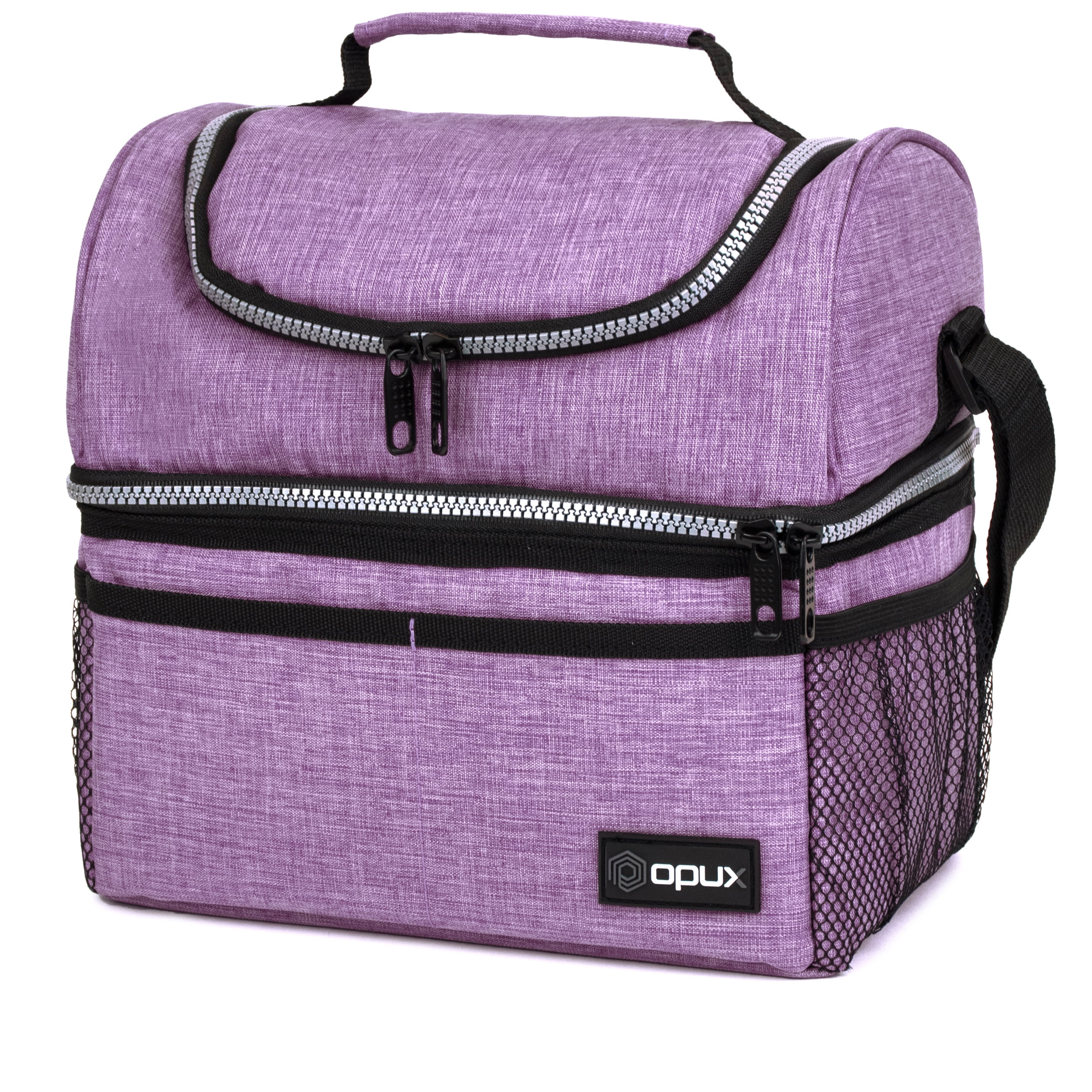 purple lunch tote