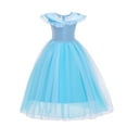 thumbnail image 2 of BanKids Princess Fancy Dress Elsa Costume Elsa Dress Up for Toddler Girls Costume 4T-5T(D56), 2 of 5