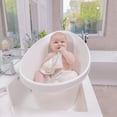 thumbnail image 3 of Comfy Cubs Organic Rayon Made from Bamboo Baby Washcloths, 6 Pack, Ultra-Soft Fabric (White), 3 of 7