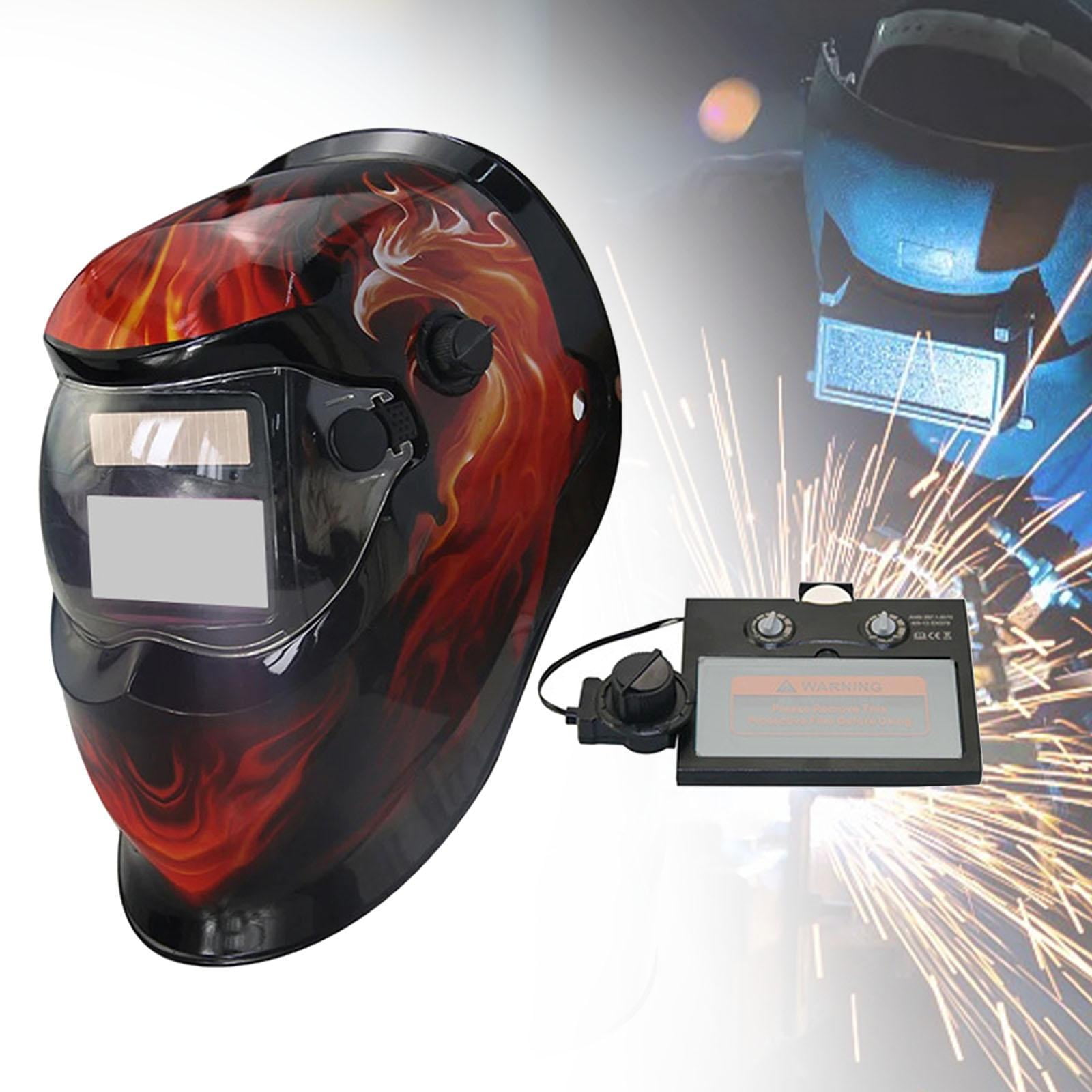 figatia Adjustable Welding Helmet Welder Hood Gear Protection Cover Portable High Temperature Resistant Welding Protector Face