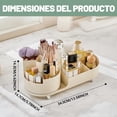 thumbnail image 2 of Organizador de Maquillaje, 5 Ranuras Organizador de Escritorio Giratorio 360 Grados, Estante para Brochas de Maquillaje para Pintalabios, Perfumes, Skincare, Lápices (Blanco), 2 of 4