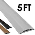 thumbnail image 2 of Electriduct D-2-LP-5-GY 5 ft. D-2 Rubber Duct Cord Cover & Electriduct Rubber Cable Protector, Gray, 2 of 4