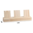 thumbnail image 5 of Expositor de pendientes de madera con ranuras para exhibiciones en el hogar. 1 ranura pequeña, 5 of 5