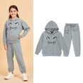 thumbnail image 7 of Toddler Baby Boy Girl Fall Winter Outfit Sweatshirt Pants Set Long Sleeve Tops Clothing Sets 6-12 Months 12-24 Months 2t 3t 4t 5t 6t 7t 8t 9t Children(Grey,10-11 Years), 7 of 7