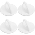 thumbnail image 1 of Rice Cooker Lid Handle Replacement Knobs Set of 4 White, Heat Resistant Plastic Pot Lid Grips, Universal Round Cookware Compatible with Covers, 1 of 6