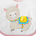 thumbnail image 4 of Inktastic Cute Llama with Colorful Blanket Boys or Girls Baby Bib, 4 of 4
