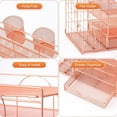 thumbnail image 5 of Rose Gold Desk Organizer with File Holder, 5-Tier Paper Letter Tray Organizer and Drawer, Mesh Desktop Storage with Magazine Holder for Office Supplies, 5 of 6