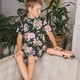 thumbnail image 4 of Balery Rose Flowers Conjunto de Pijama Infantil de Manga Corta con Estampado – Ropa de Dormir de Algodón Suave-XX-Large, 4 of 6