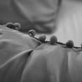 thumbnail image 5 of Evolive 4pc Set Pinch Pleat/Kiss Pleat, Pintuck Comforter Set with Pompom, 5 of 7
