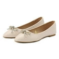 thumbnail image 6 of Caqnni Flat Shoes for Women Classic Pointed Toe Slip On Ballet Shoes Comfortable Pointed Toe Dress Shoes (Beige,41), 6 of 7