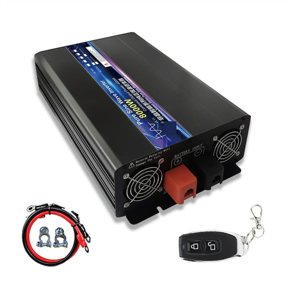 Inverter 12V 24V 48V To AC 8000W 10000W 12000W Pure Sine Wave Solar Remote Control Switching Power Supply Inverter Inverter ,Powerful Output