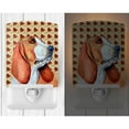thumbnail image 2 of Caroline's Treasures LH9107CNL Basset Hound Fall Leaves Portrait Ceramic Night Light, 6x4x3", multicolor, 2 of 2