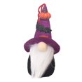 thumbnail image 2 of jiaroswwei Halloween Gnome Doll Spooky Bat Pumpkin, Spider Black Cat Witch Hat Full Beard Desktop Faceless Gnome Stuffed Ornament Party Favors, 2 of 8