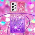 thumbnail image 4 of Funda para Samsung Galaxy A33 5G Brillantina Líquida Divertida Reluciente y con Cristales en Movimiento Cuerpo Cruzado con Cordón Ajustable, 4 of 5