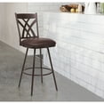 thumbnail image 3 of Dover 26" Counter Height Barstool in Matte Black Finish and Black Faux Leather, 3 of 6